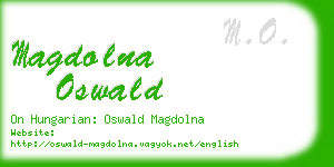 magdolna oswald business card